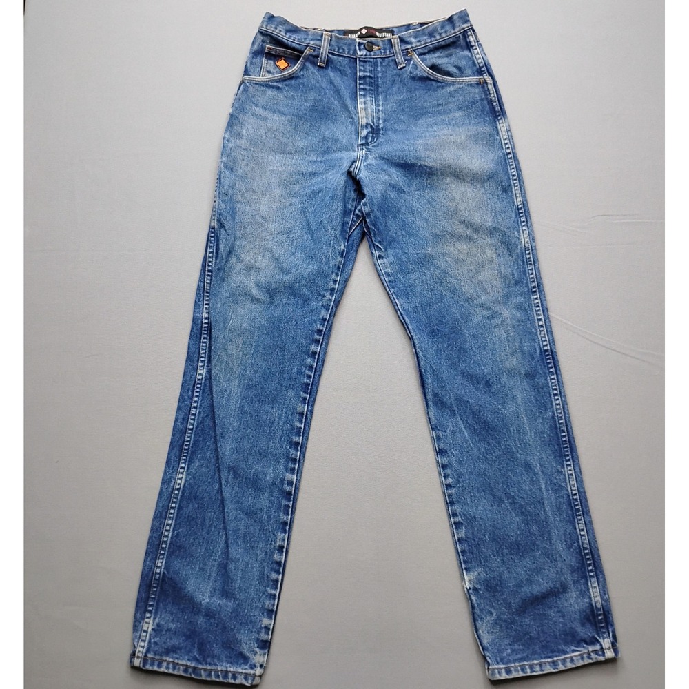 Wrangler FR Flame Resistant Relaxed Fit Jeans Blue Denim 32x34 FR31MWZ